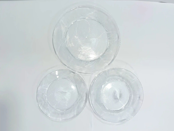 Tempered Glass Plate Set (Oven Use)18-Pcs Woody img