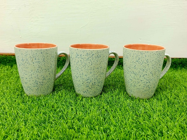 Mug Large (6pcs) (White Blue spots)  img 1