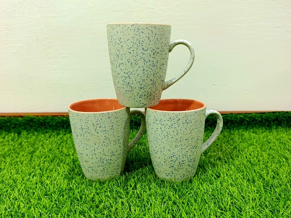 Mug Large (6pcs) (White Blue spots)  img 2