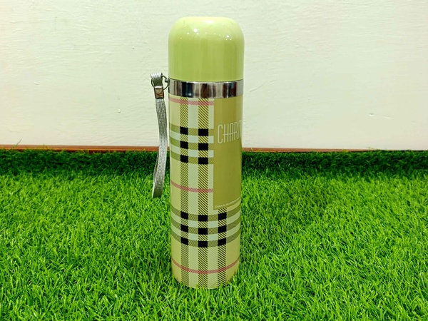 Water Bottle stainless steel (Light yellowish-green) img