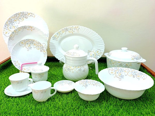 Dinner Set Opal glass 72-pcs White  img