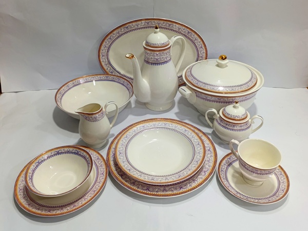 Dinner Set Ceramic 8-Person Voilet(61-Pcs) img